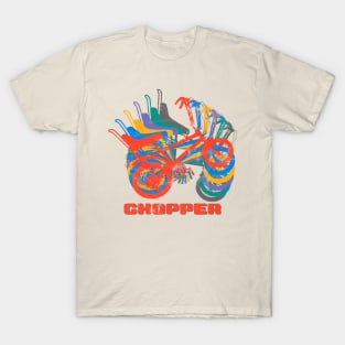 Raleigh Chopper In A 70s Retro Spin T-Shirt